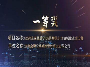 濟南金衢公路勘察設計研究有限公司獲獎項目